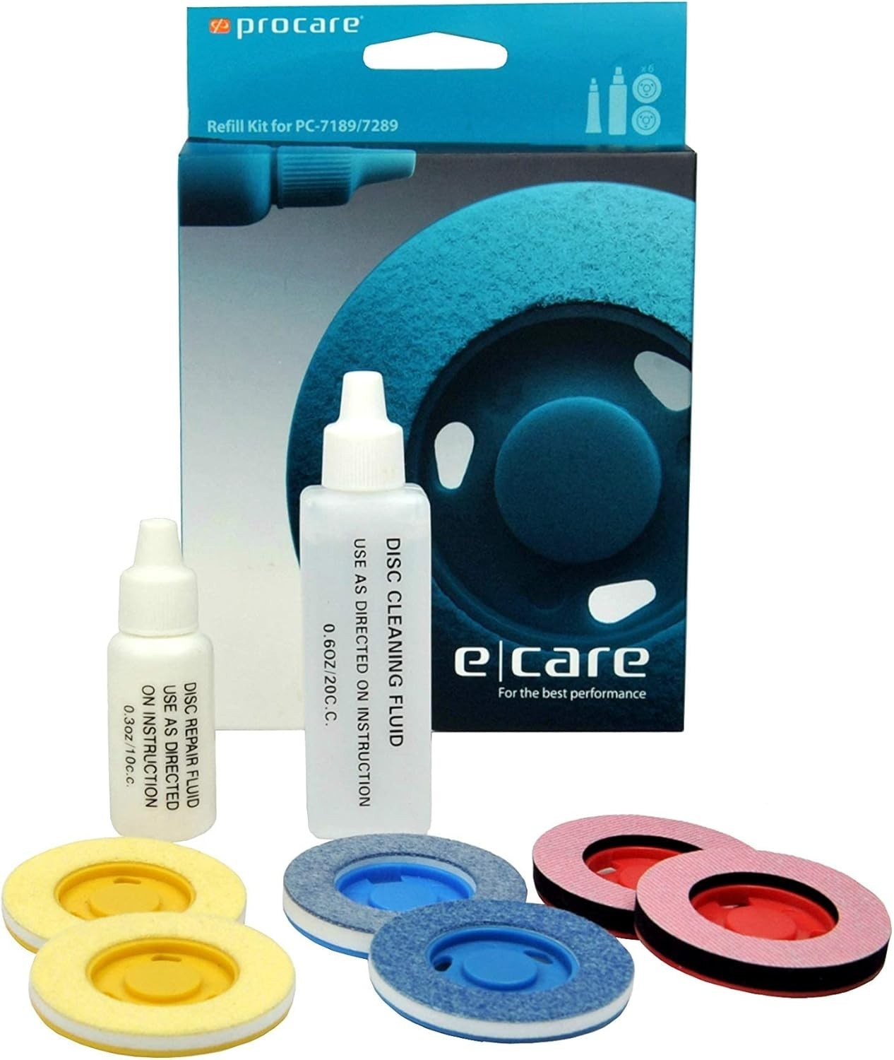 Disc Cleaning Repair Refill Kit PRO Edition CD DVD Blu-Ray 50 Uses Pads Fluid Disc Cleaning Repair Refill Kit PRO Edition CD DVD Blu-Ray 50 Uses Pads Fluid