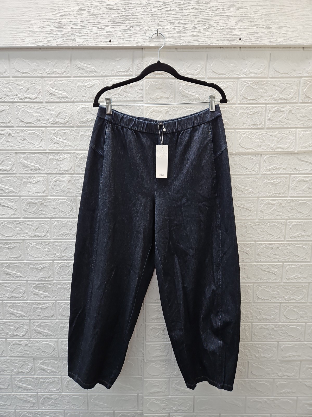 New Eileen Fisher Women\'s Ankle Lantern Pant Dark Wash Sz M New Eileen Fisher Women\'s Ankle Lantern Pant Dark Wash Sz M