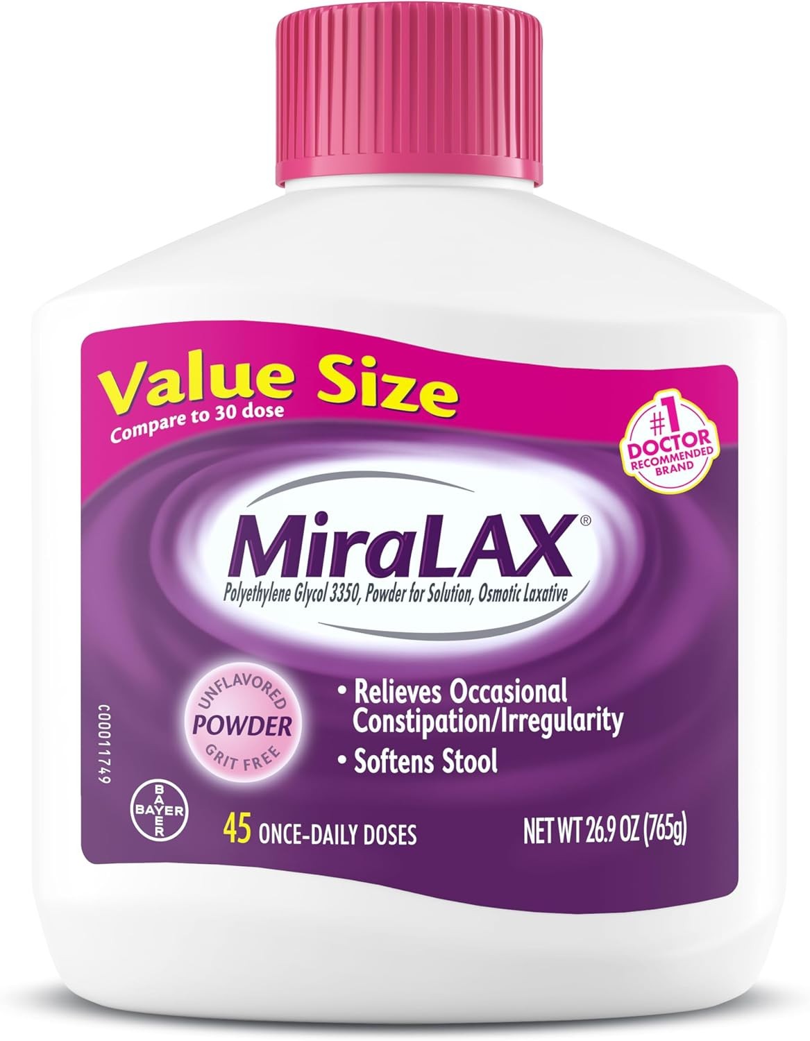 MiraLAX Laxative Powder 45 Days - 26.9 Oz - Value Size - Fresh Supply MiraLAX Laxative Powder 45 Days - 26.9 Oz - Value Size - Fresh Supply