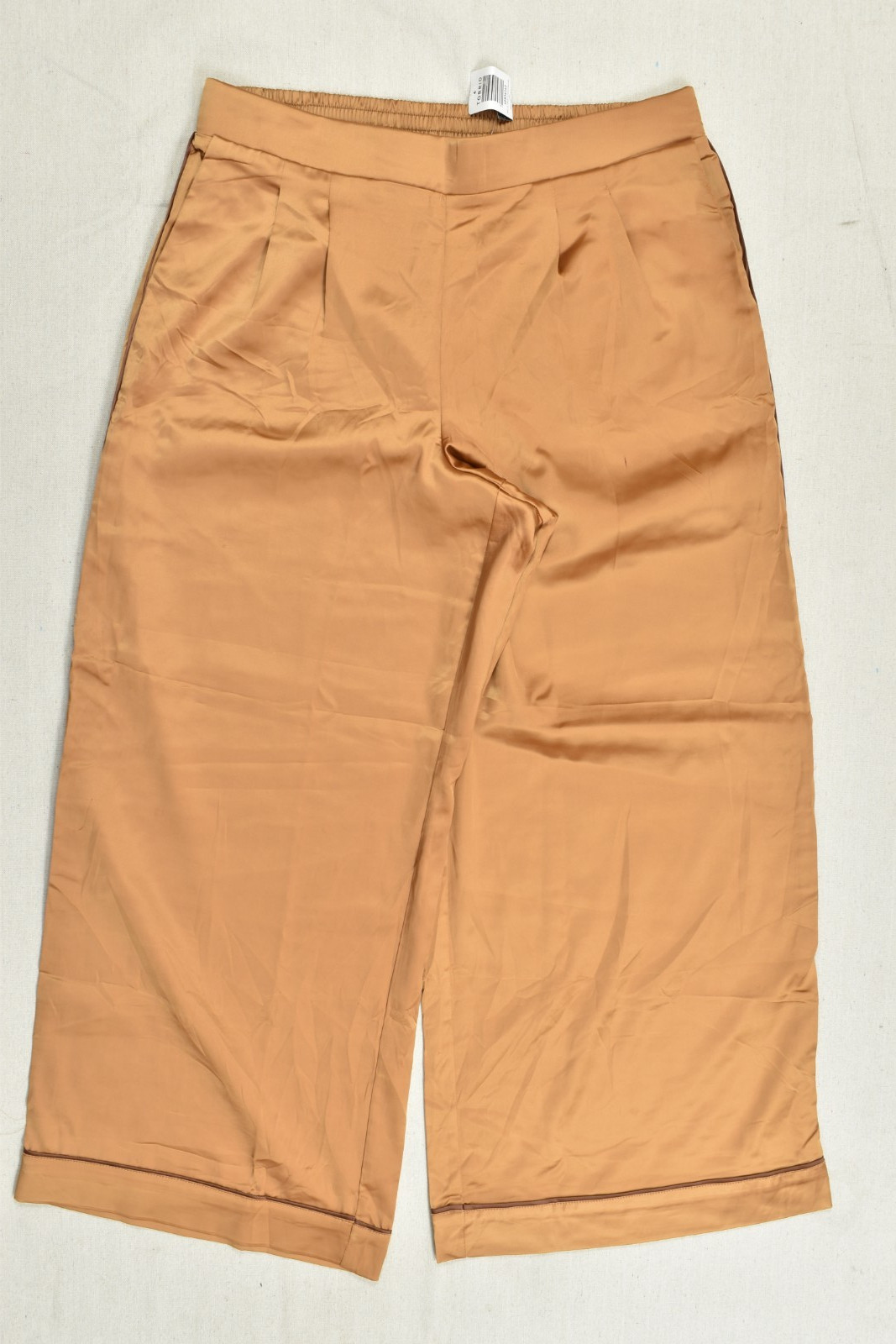 Torrid Women\'s Wide Leg Streaky Satin High Rise Pant Lion Brown Size 0 Regular Torrid Women\'s Wide Leg Streaky Satin High Rise Pant Lion Brown Size 0 Regular