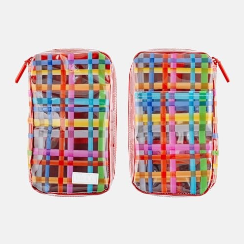Hobonichi Drawer Pouch Pocket Transparent Check Mini Organizer Case New Japan