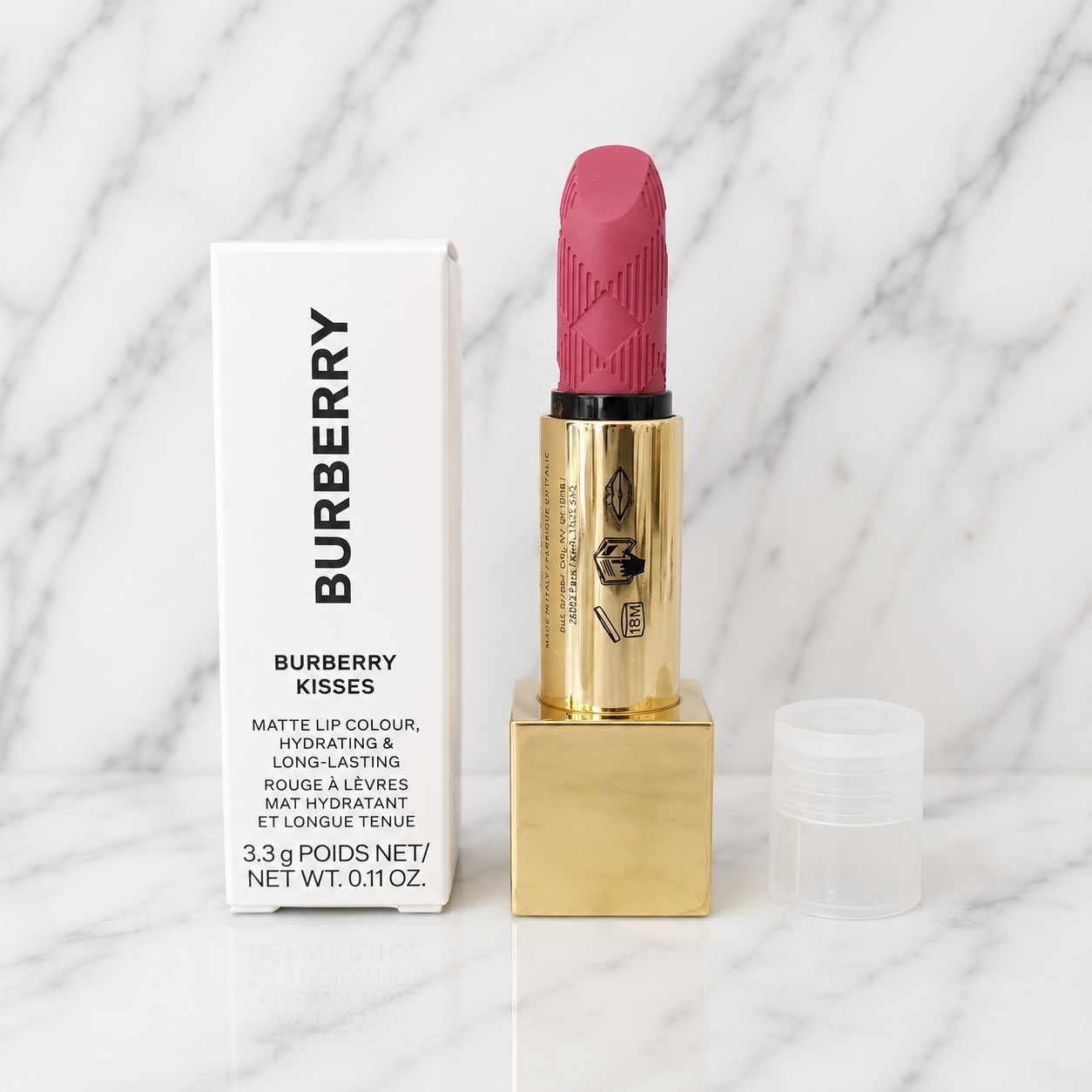 Burberry MATTE UNICORN PINK Kisses Hydrating Lipstick Tester Unit Full Size NIB Burberry MATTE UNICORN PINK Kisses Hydrating Lipstick Tester Unit Full Size NIB