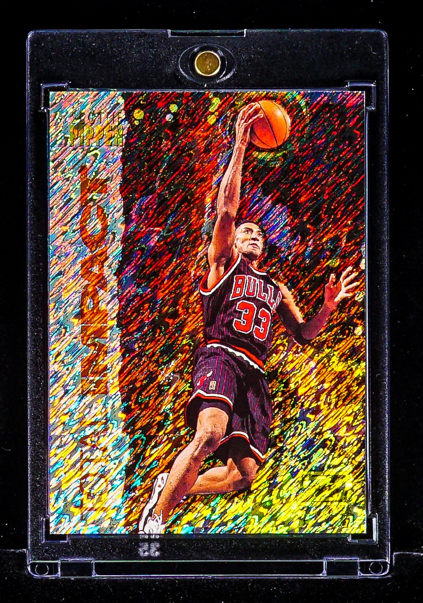 Scottie Pippen RARE TOTAL IMPACT FOIL INSERT Bulls 1997-98 SkyBox Z-Force HOF Scottie Pippen RARE TOTAL IMPACT FOIL INSERT Bulls 1997-98 SkyBox Z-Force HOF