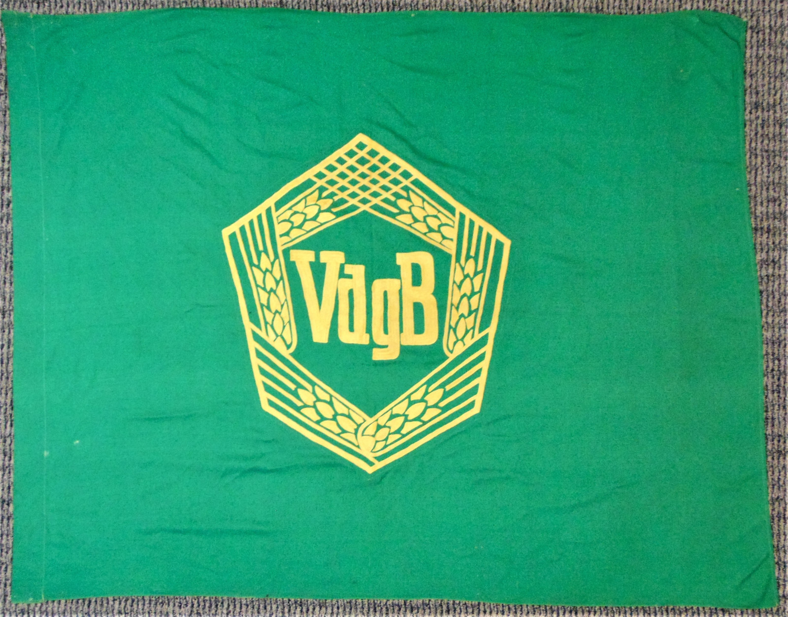 East German Banner Flag Peasants Mutual Aid Association RARE DDR ORIG 1950s-60s