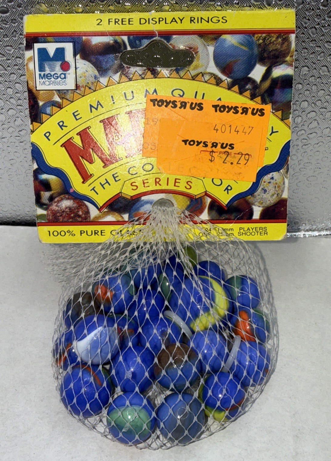 MEGA Collector Series Bag Glass Marbles Blue Dolphin 1 Shooter 24 Player ToysRus MEGA Collector Series Bag Glass Marbles Blue Dolphin 1 Shooter 24 Player ToysRus