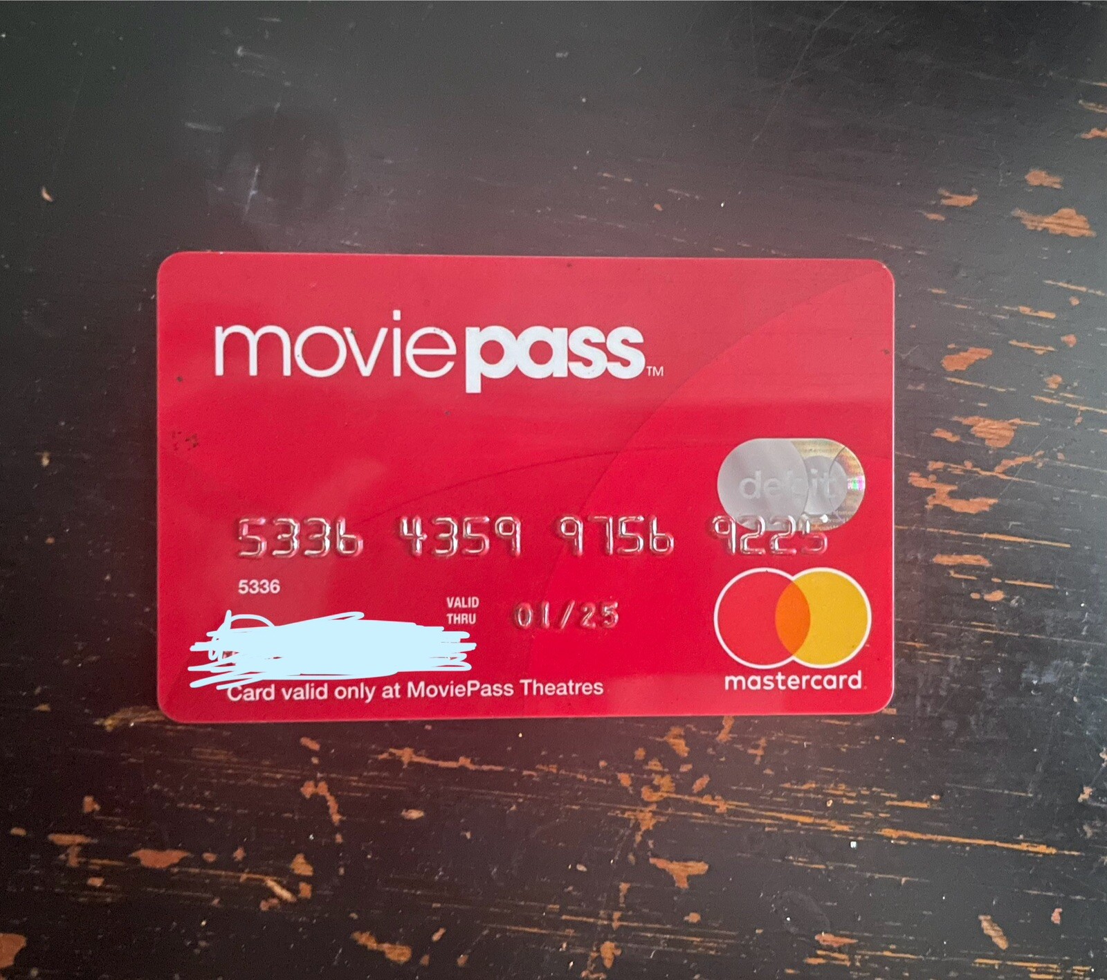ORIGINAL MOVIEPASS CARD - Authentic, Rare Unsigned Card ORIGINAL MOVIEPASS CARD - Authentic, Rare Unsigned Card