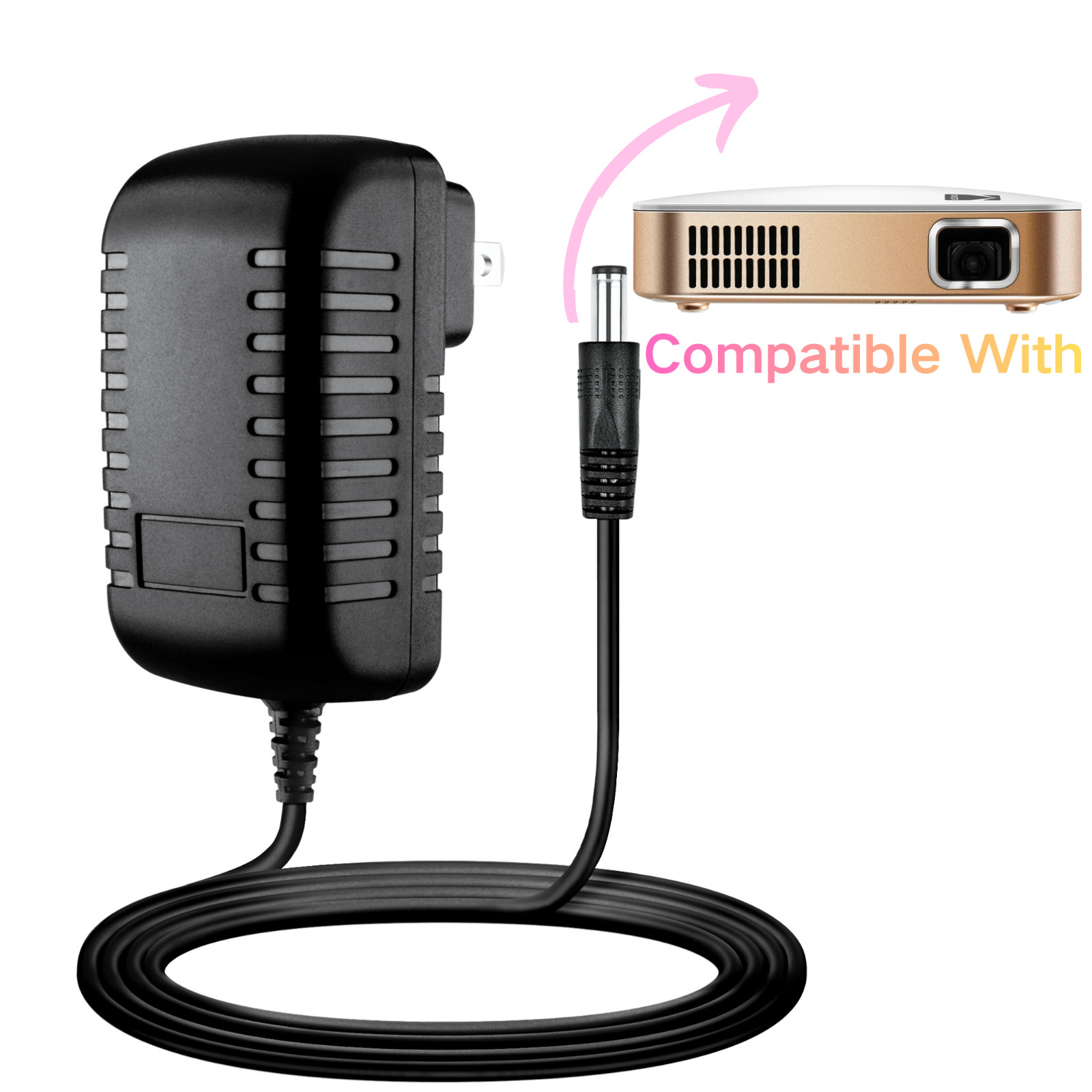 AC Adapter For Kodak Luma 350 RODPJS350 RODPJS350WH Portable Smart LED Projector