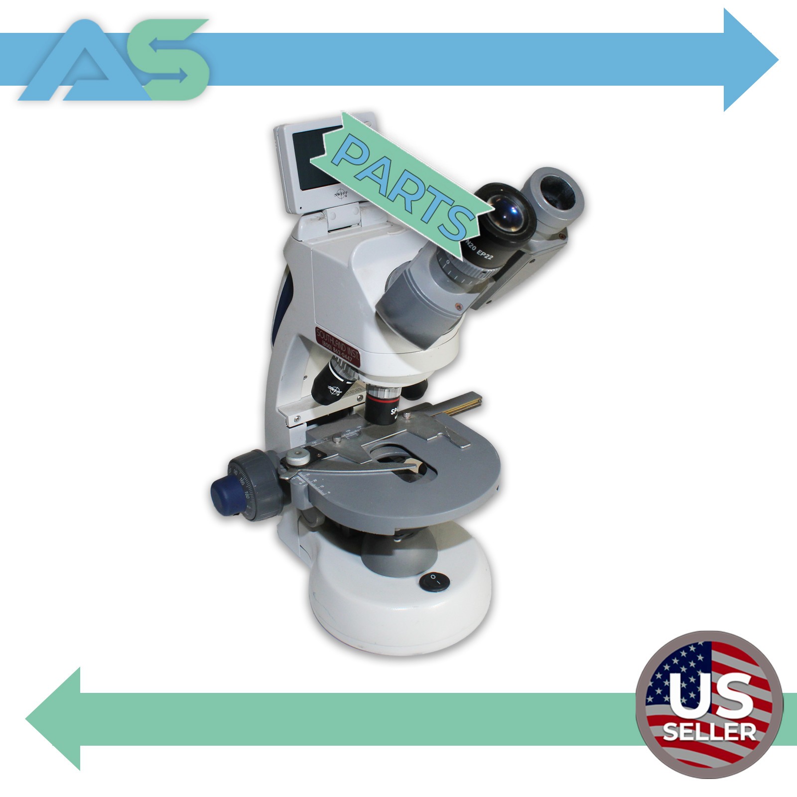 Swift Optical M10 Compound Laboratory Microscope 40x-1000x LED Mechanical Stage