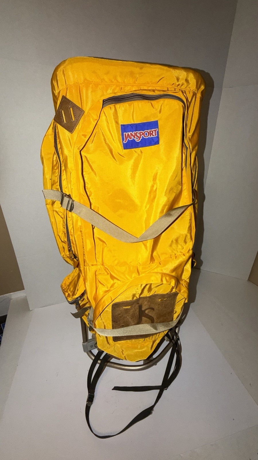 Vintage 1970's JanSport External Frame Hiking Backpack Made in USA Large Gold Vintage 1970's JanSport External Frame Hiking Backpack Made in USA Large Gold