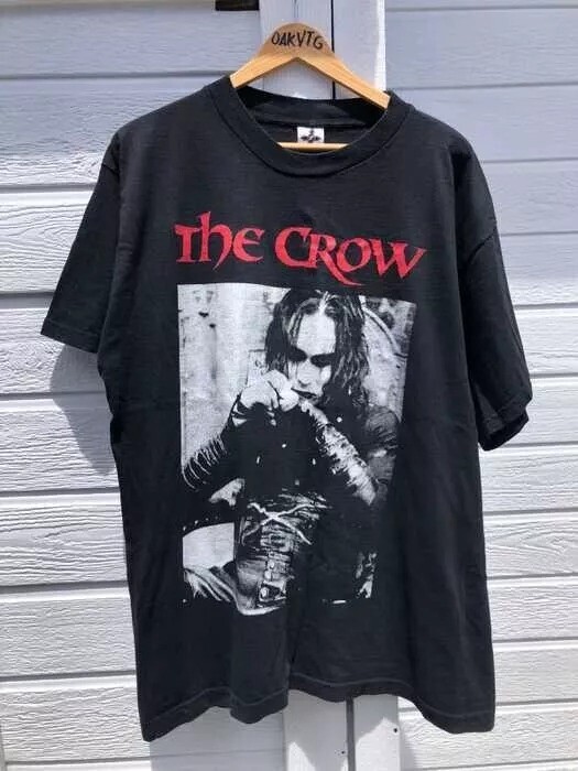 The Crow 1994 Vintage Cult Gothic Horror Movie Black Graphic T-Shirt