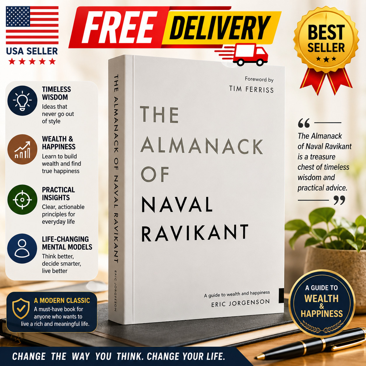 The Almanack of Naval Ravikant: A Guid To Wealth And Happiness PaperBack Book