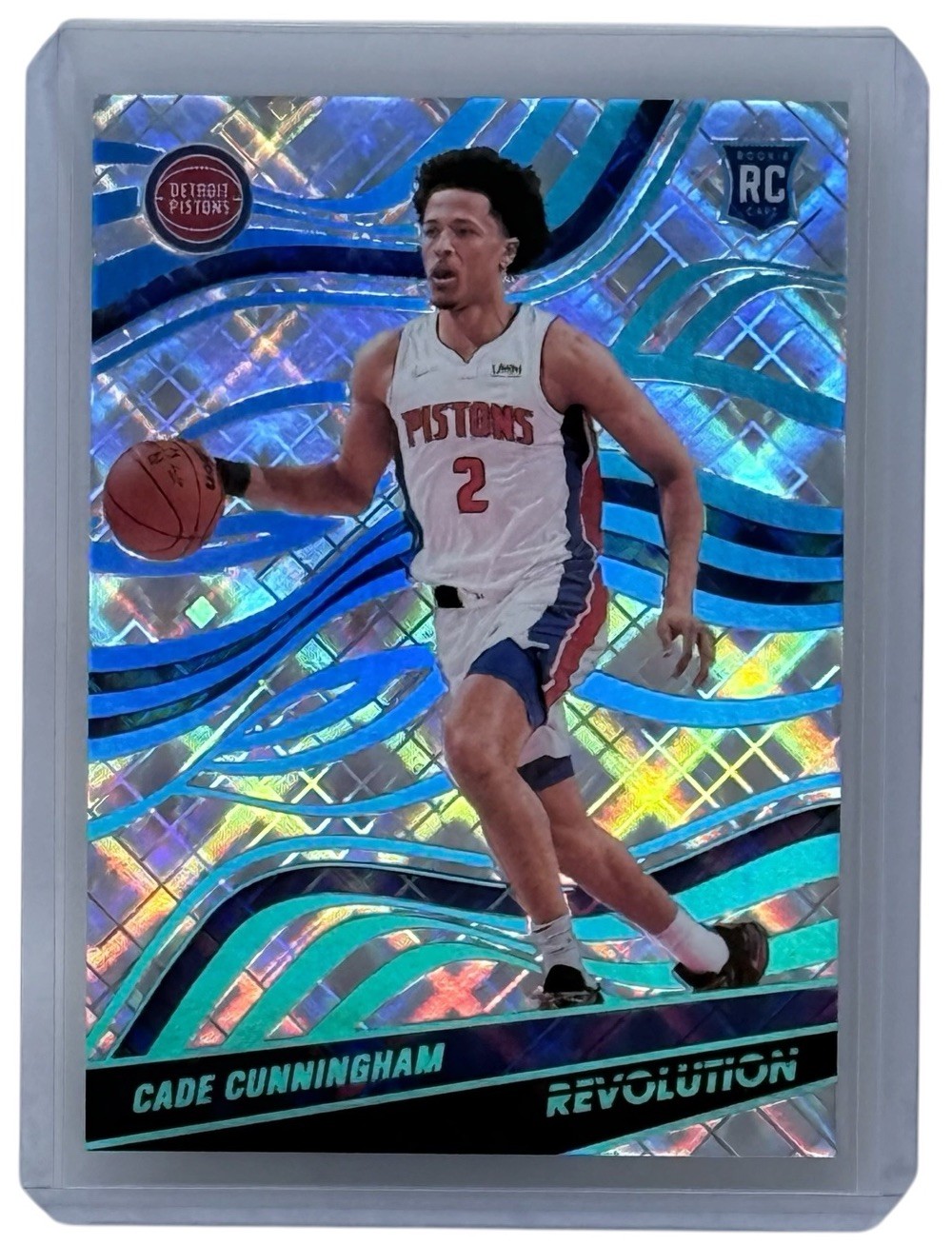 Cade Cunningham 2021-22 Panini Revolution Cosmic /99 Parallel Insert Rookie #120 Cade Cunningham 2021-22 Panini Revolution Cosmic /99 Parallel Insert Rookie #120