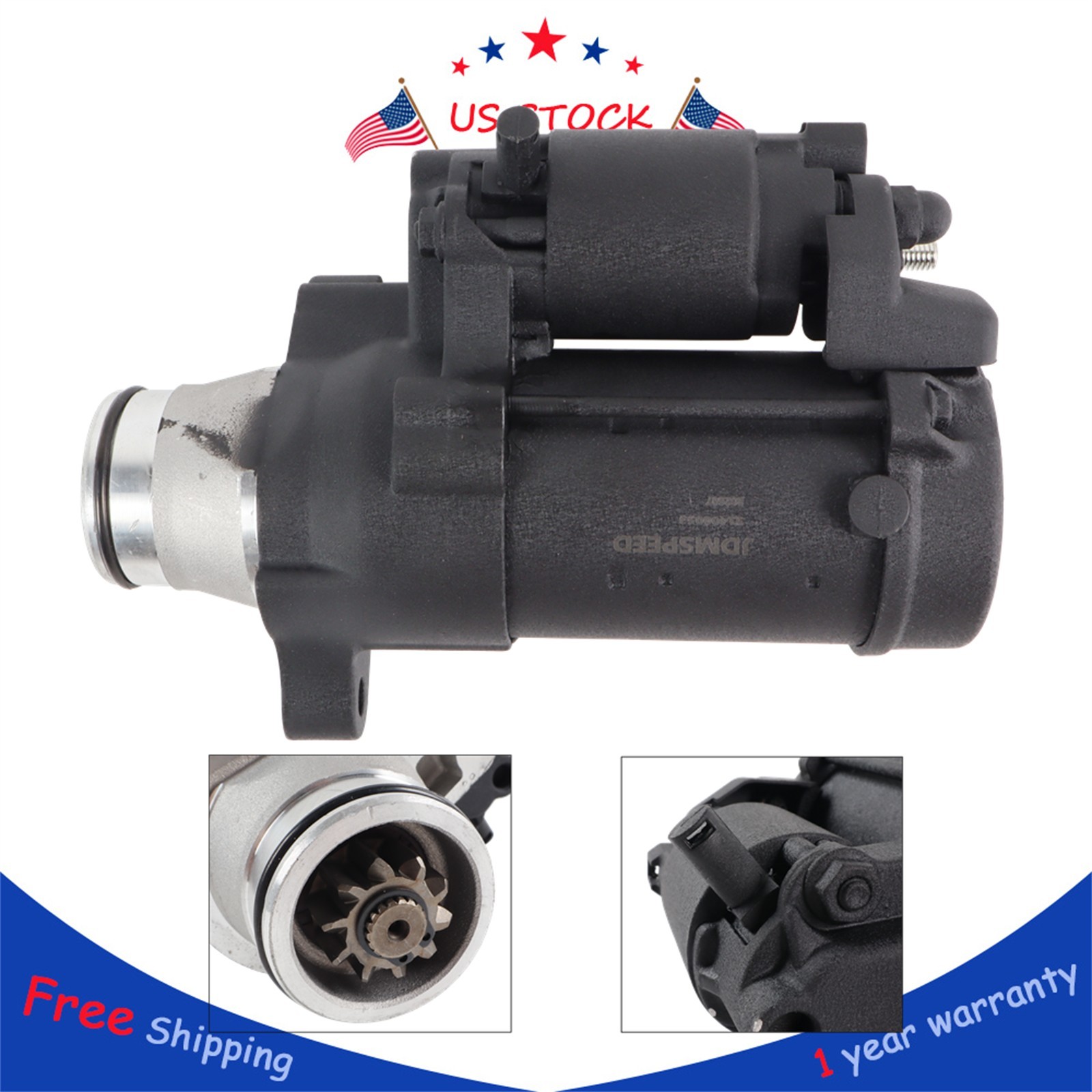 31400053 Starter Motor for Harley Davidson Motor Black M8 Touring 2017-2023