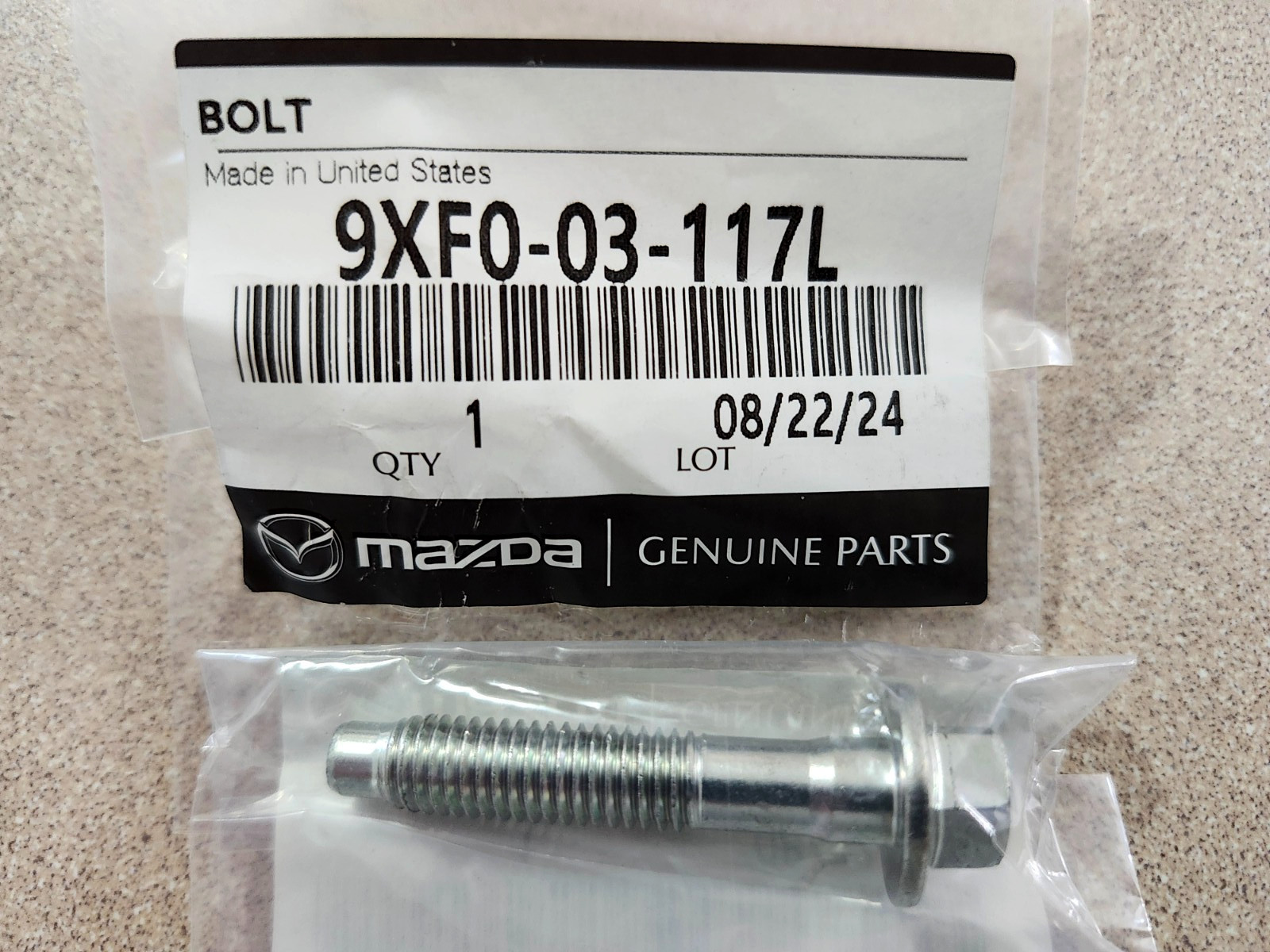 New 2003 - 2024 OEM Mazda Vehicles Engine Intake Manifold Bolt # 9XF0-03-117L