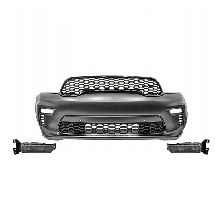 For 2021-2024 DODGE DURANGO HELLCAT SRT FRONT BUMPER COVER Assembly Black Trim