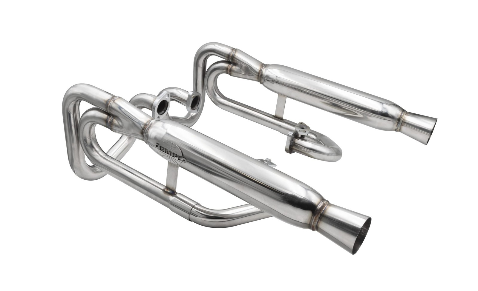 Empi 1-3/8 Inch Stainless Dual Buggy Exhaust without Heater Box - 00-3372-0
