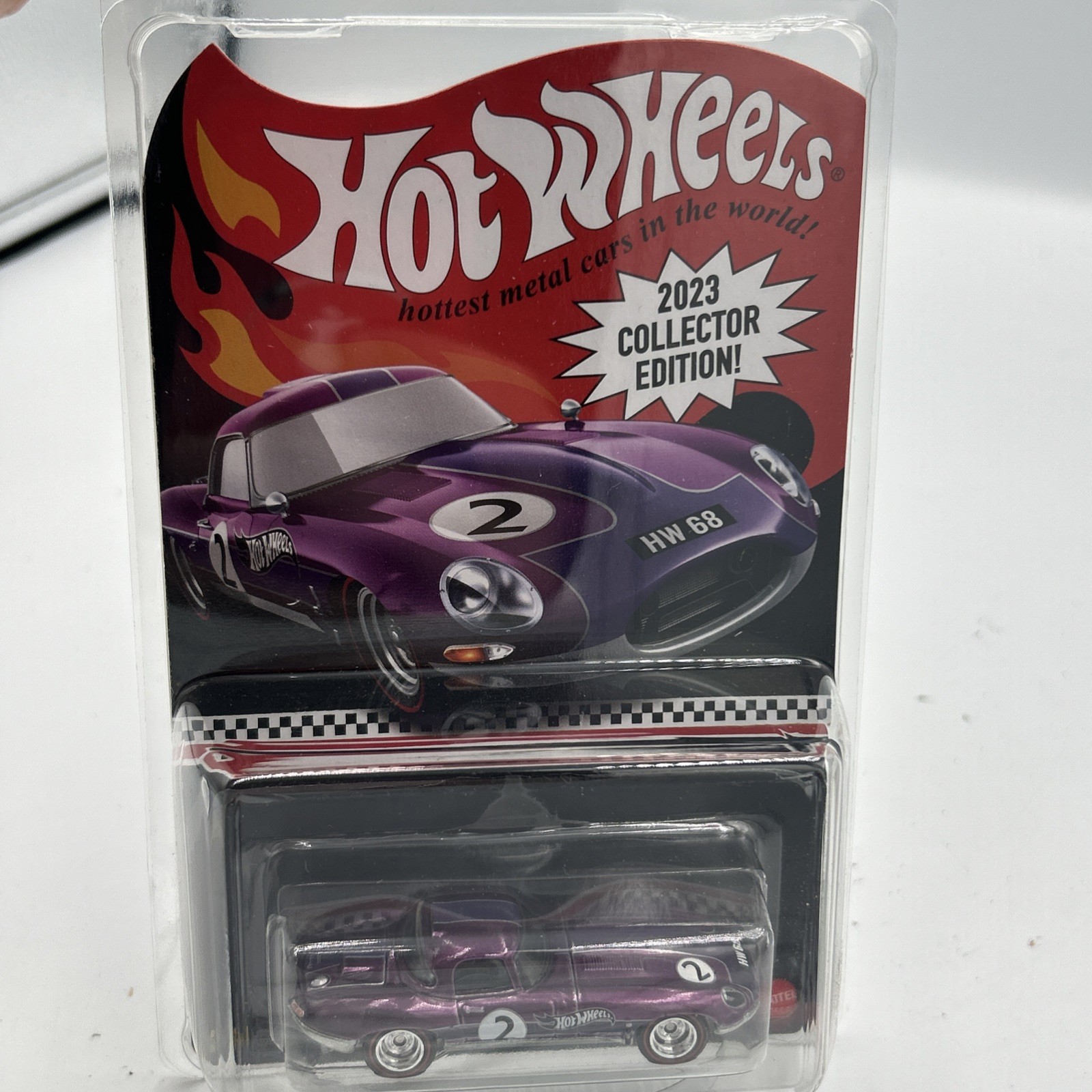 HOT WHEELS 2023 COLLECTOR EDITION MAIL IN JAGUAR LIGHTWEIGHT E-TYPE W/ PROTECTOR HOT WHEELS 2023 COLLECTOR EDITION MAIL IN JAGUAR LIGHTWEIGHT E-TYPE W/ PROTECTOR