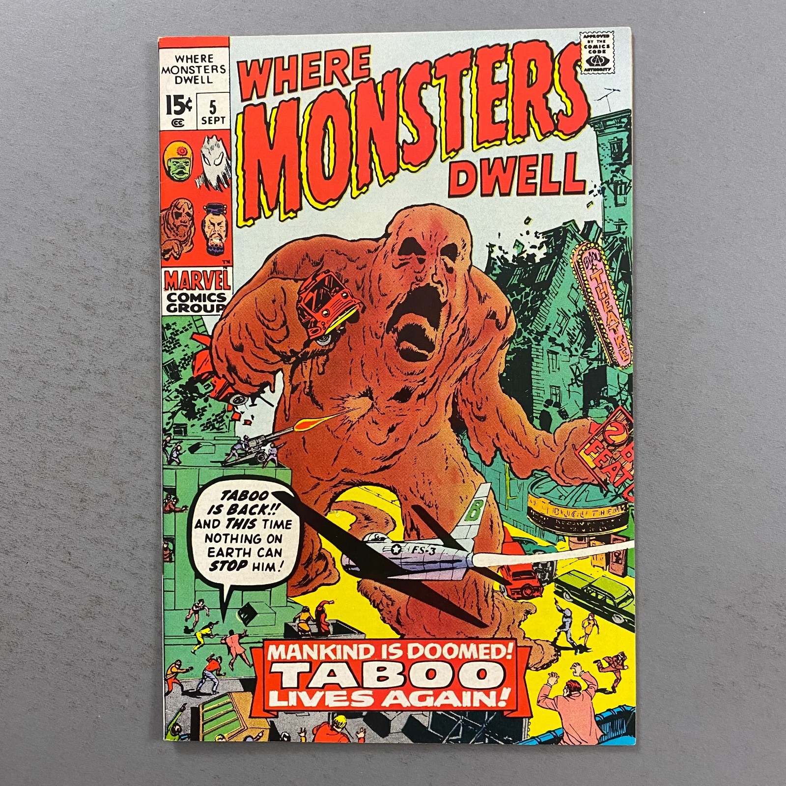 WHERE MONSTERS DWELL 5 (1970, MARVEL COMICS)