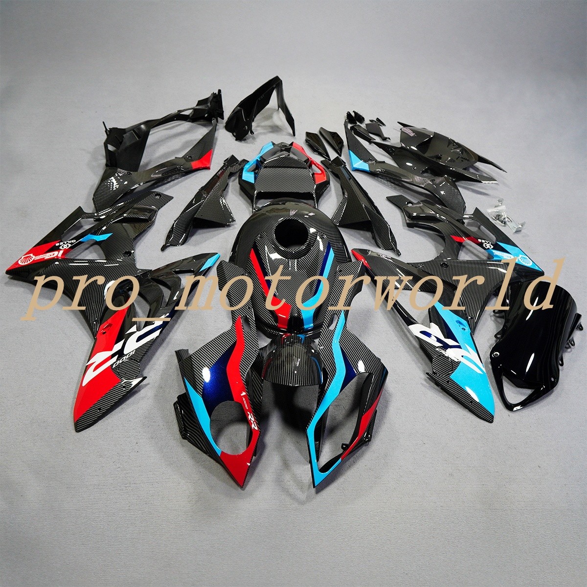 Carbon Fiber Fairing Kit For 2009-2014 BMW S1000RR Injection Black&Red Blue Body