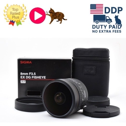[ Near MINT in Box ] SIGMA 8mm f/3.5 EX DG Fisheye Lens For Canon From JAPAN