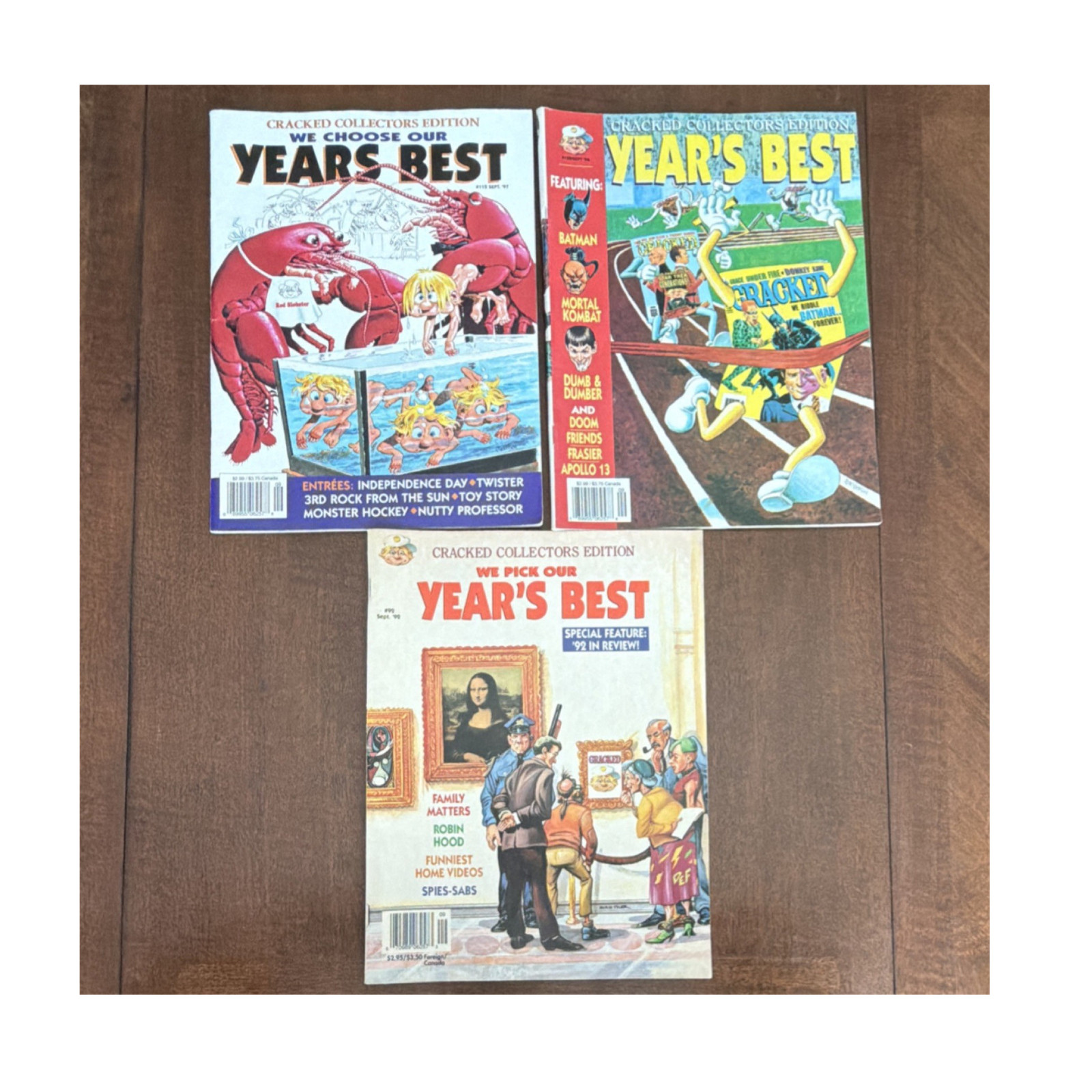 Cracked Magazine Year’s Best Lot Collectors Edition #92 #108 #112 1992 1996 1997 Cracked Magazine Year’s Best Lot Collectors Edition #92 #108 #112 1992 1996 1997