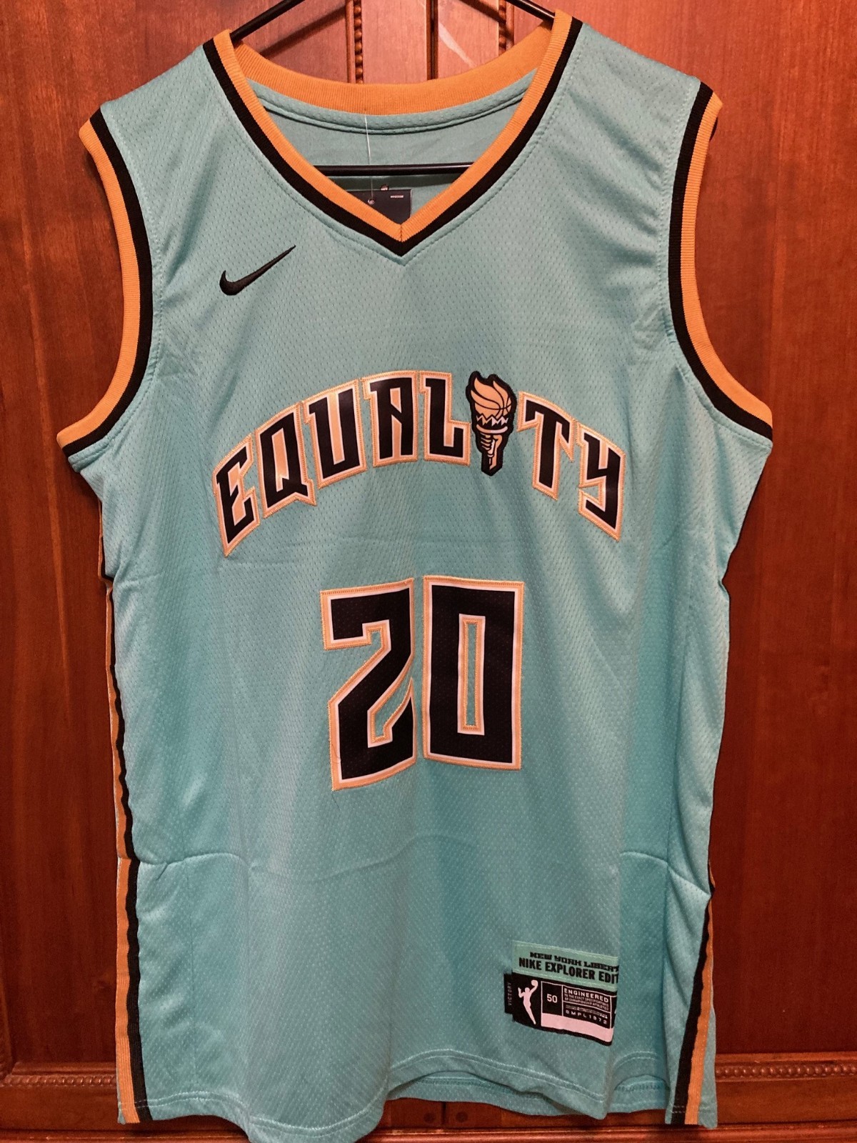 Sabrina Ionescu #20 New York Liberty Stitched Green Jersey Adult Size Small