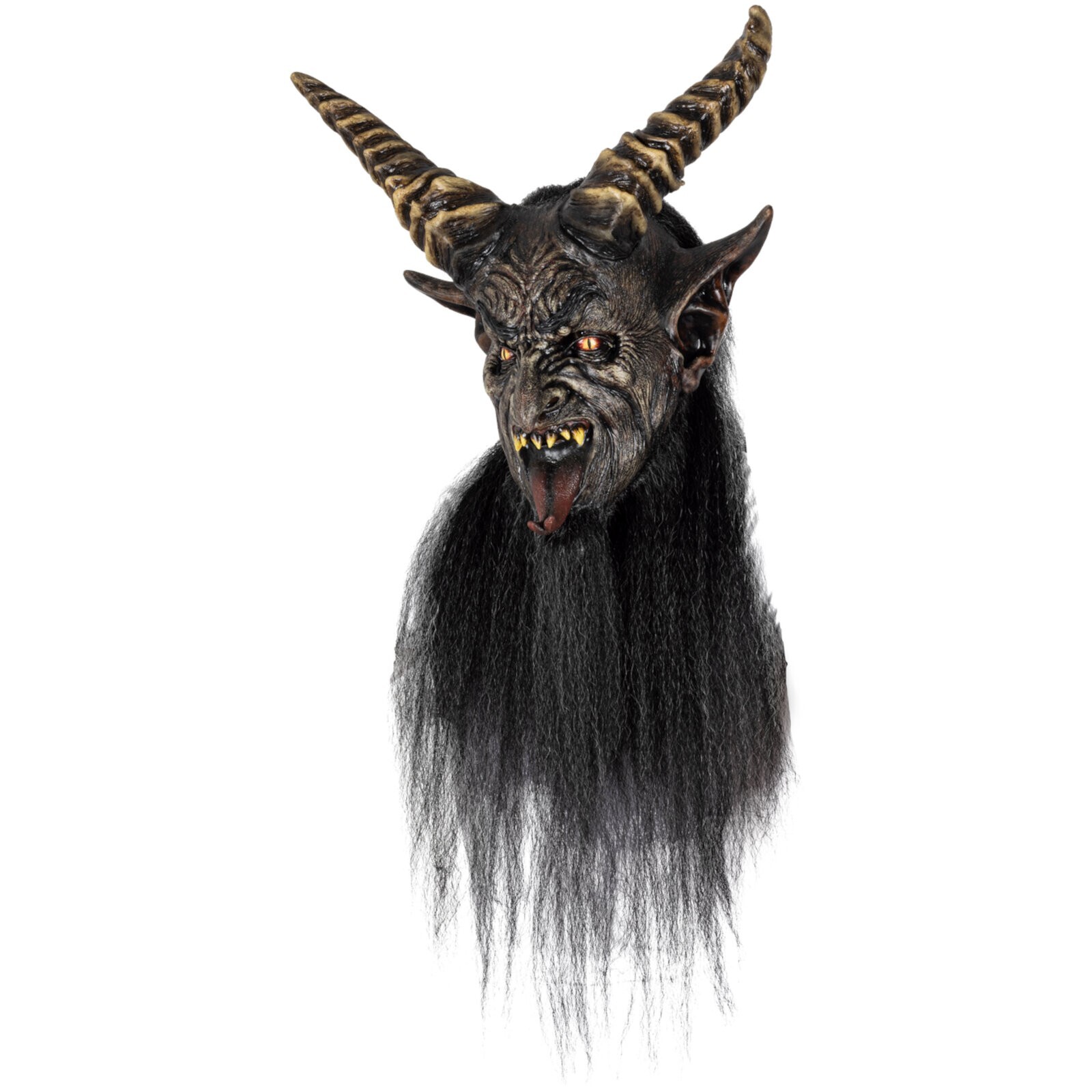 Ghoulish Productions The Krampen Adult Latex Mask-Neck Horror Dark Holiday Demon Ghoulish Productions The Krampen Adult Latex Mask-Neck Horror Dark Holiday Demon