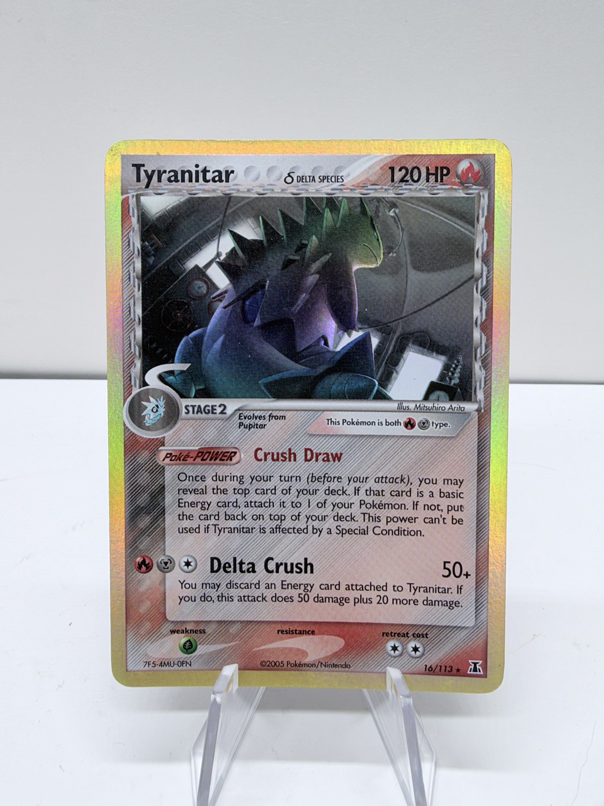 Tyranitar (Delta Species) 16/113 EX Delta Species Reverse Holo MP/HP