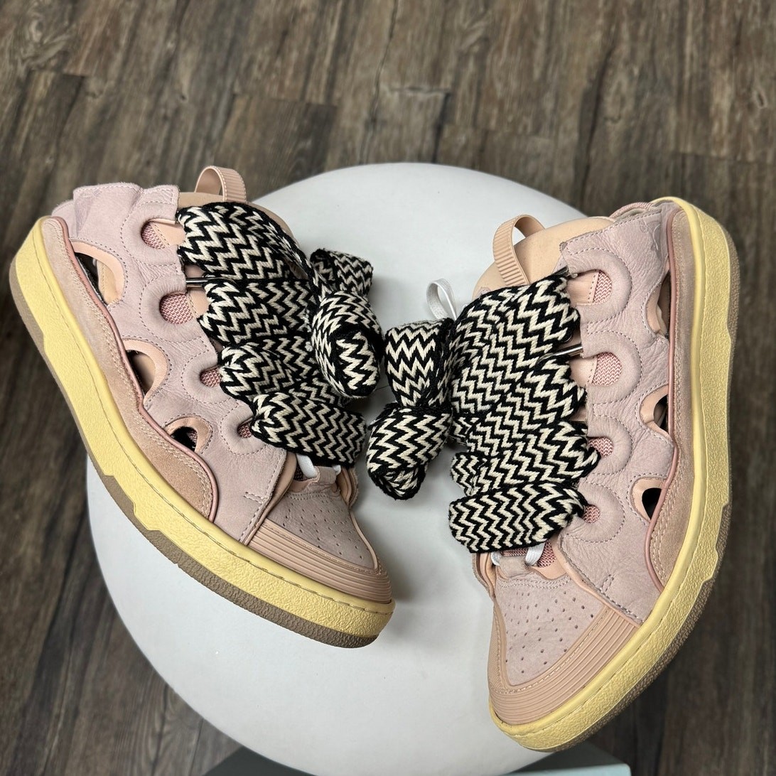 LANVIN LIGHT PINK CURB MULES (11) LANVIN LIGHT PINK CURB MULES (11)