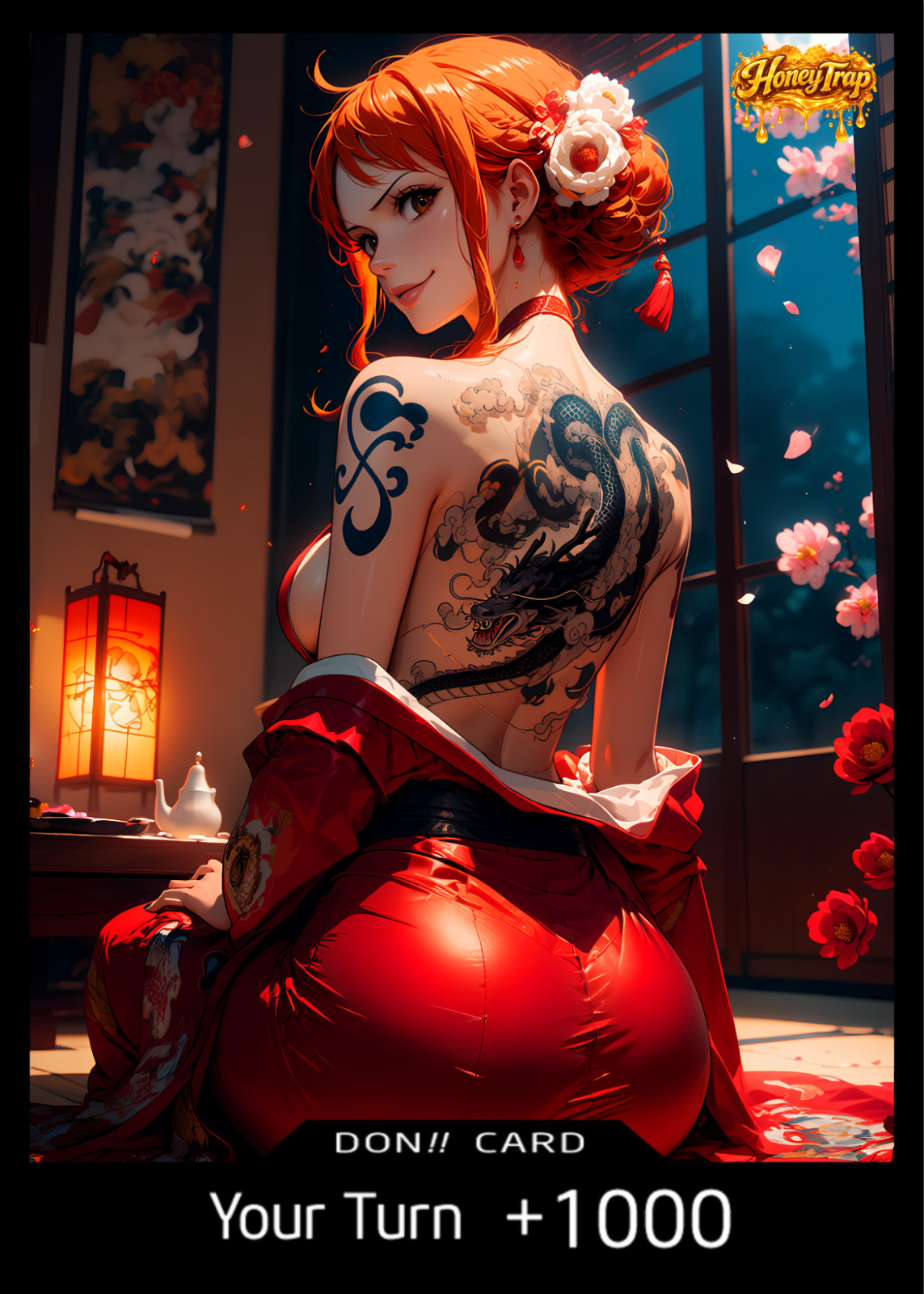 CUSTOM DON One Piece CCG Proxy Fan Art Card - Nami (Tatami Nights Edition)