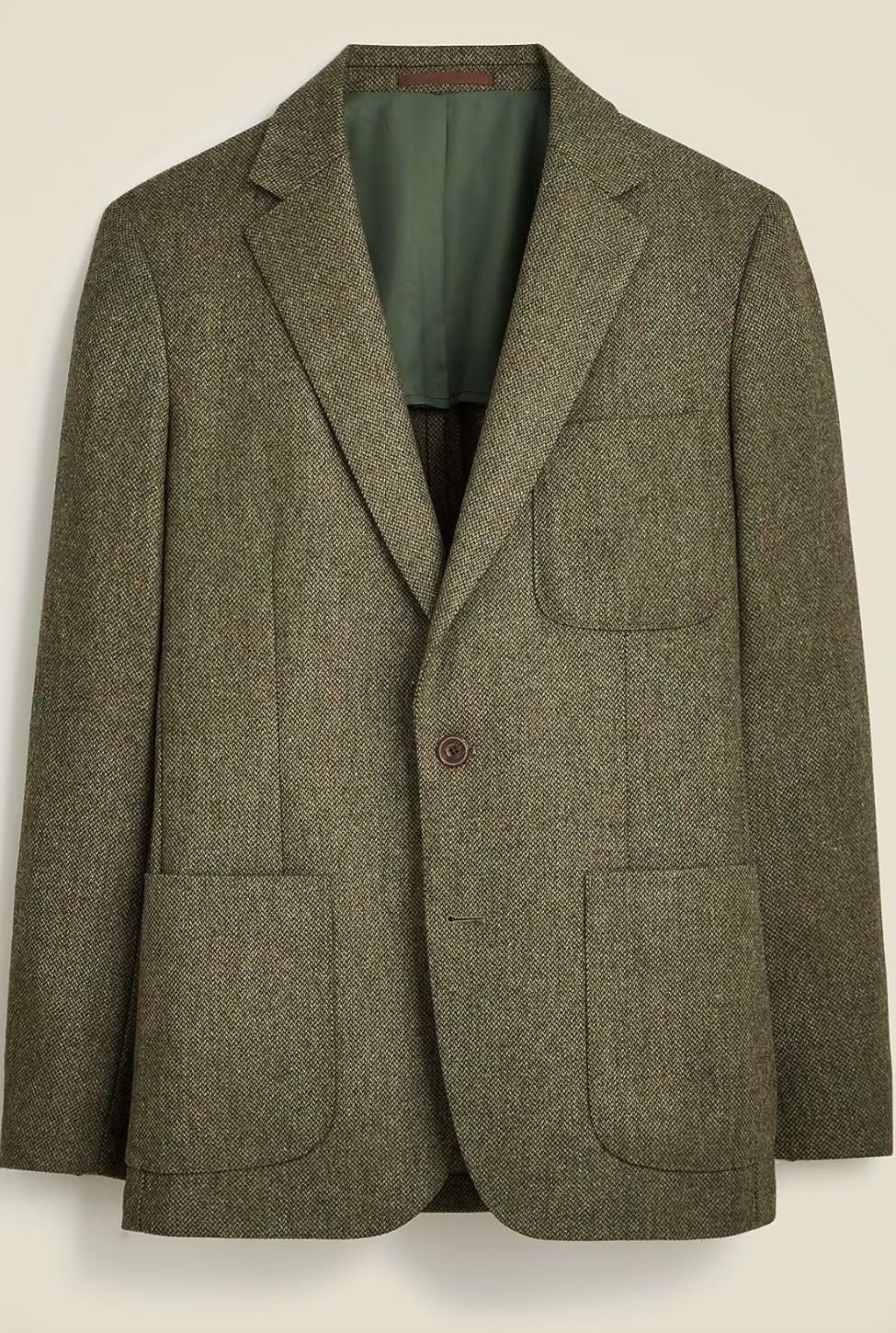 NWT J.Crew Ludlow Slim Fit Blazer 42R English Merino Wool Abraham Moon Green Mix