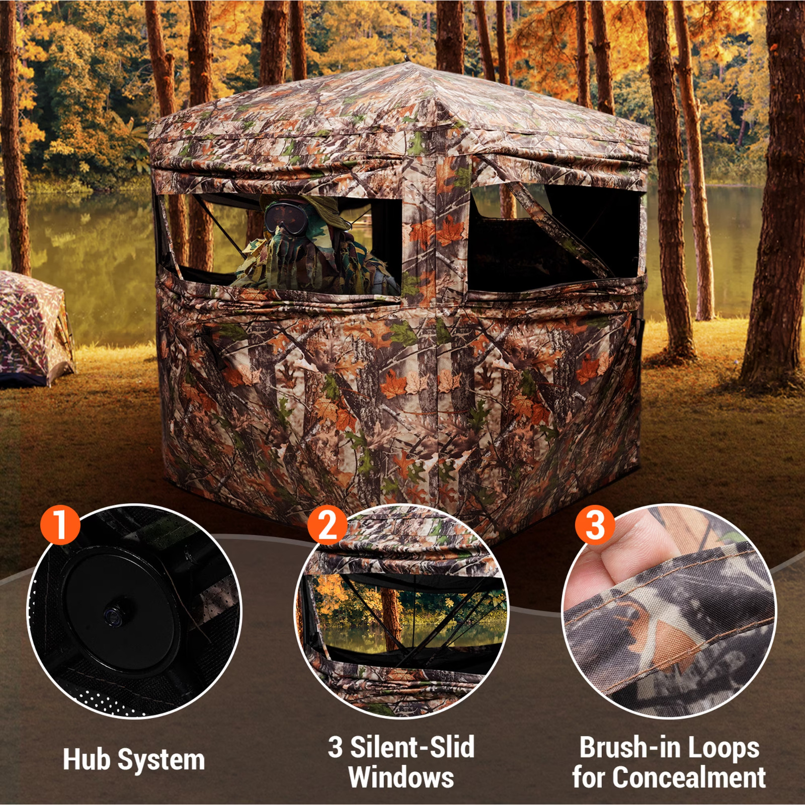 Pop Up Hunting Ground Blind 58\ Pop Up Hunting Ground Blind 58\