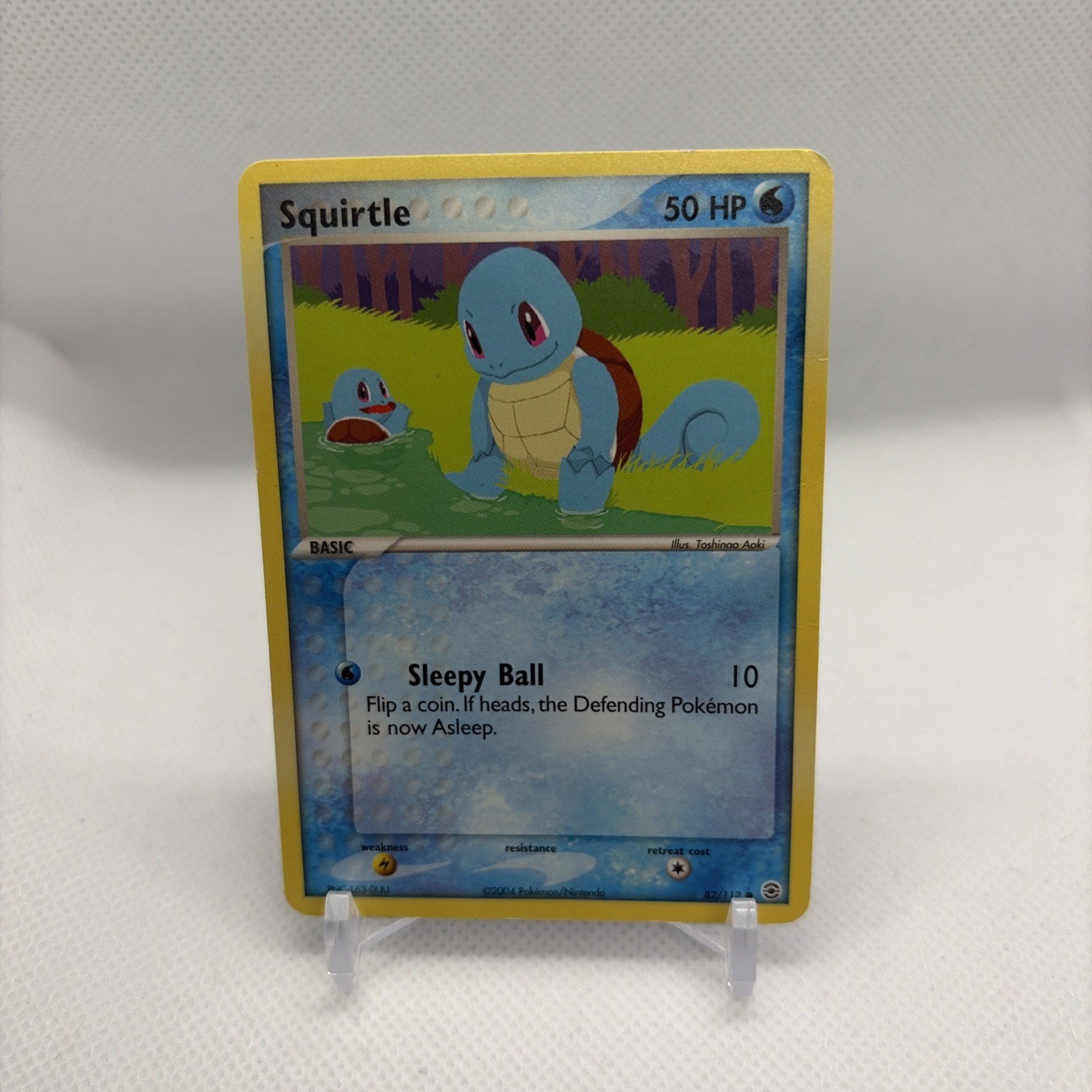 Squirtle 82/112 EX FireRed & LeafGreen Unlimited Regular English 50 HP Squirtle 82/112 EX FireRed & LeafGreen Unlimited Regular English 50 HP