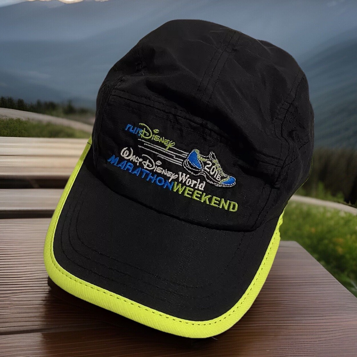 Rundisney Walt Disney World Marathon Weekend Running Cap 2016 Rare Brand EUC Rundisney Walt Disney World Marathon Weekend Running Cap 2016 Rare Brand EUC