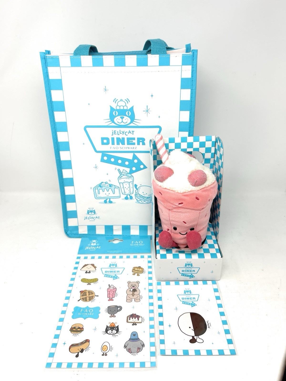 Jellycat Milkshake Bubbeca Authentic NYC FAO Schwarz Diner-IN HAND