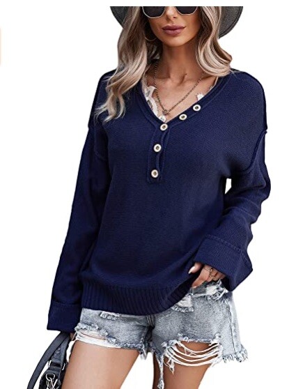 ⭐⭐⭐⭐⭐Women Zipper Long Sleeve T Shirt Blouse Ladies Casual V-Neck Pullover Tops