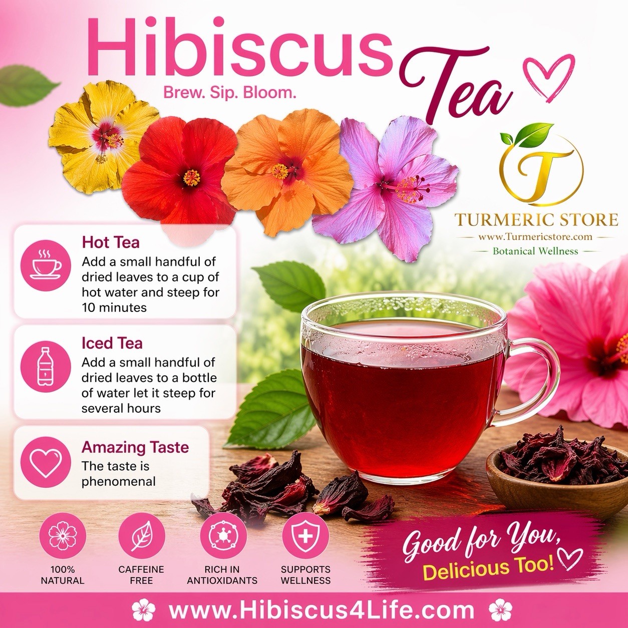 Hibiscus 🌺 tea Flowers Hibiscus 🌺 tea Flowers