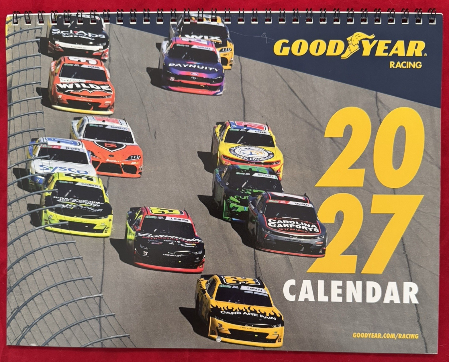 NASCAR 2027 GoodYear Racing Wall Calendar NASCAR 2027 GoodYear Racing Wall Calendar
