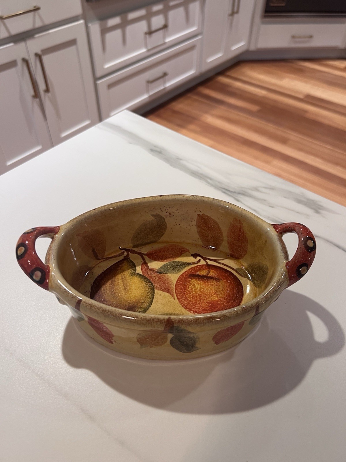 Modigliani Via Condotti Roma Italy Hand Painted Fruit Oval Serving Bowl