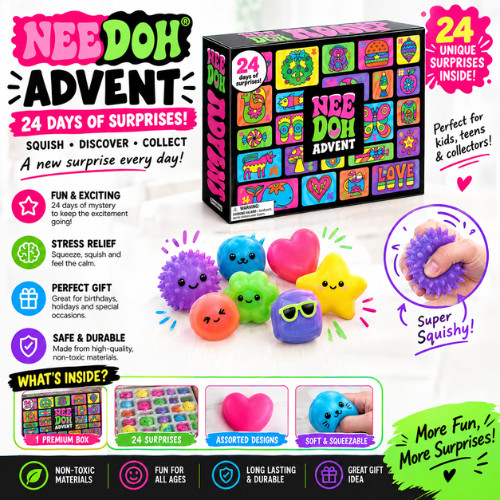 2026 Hot Needoh Advent Calendar Gift For Children 24 Days of Surprises- US