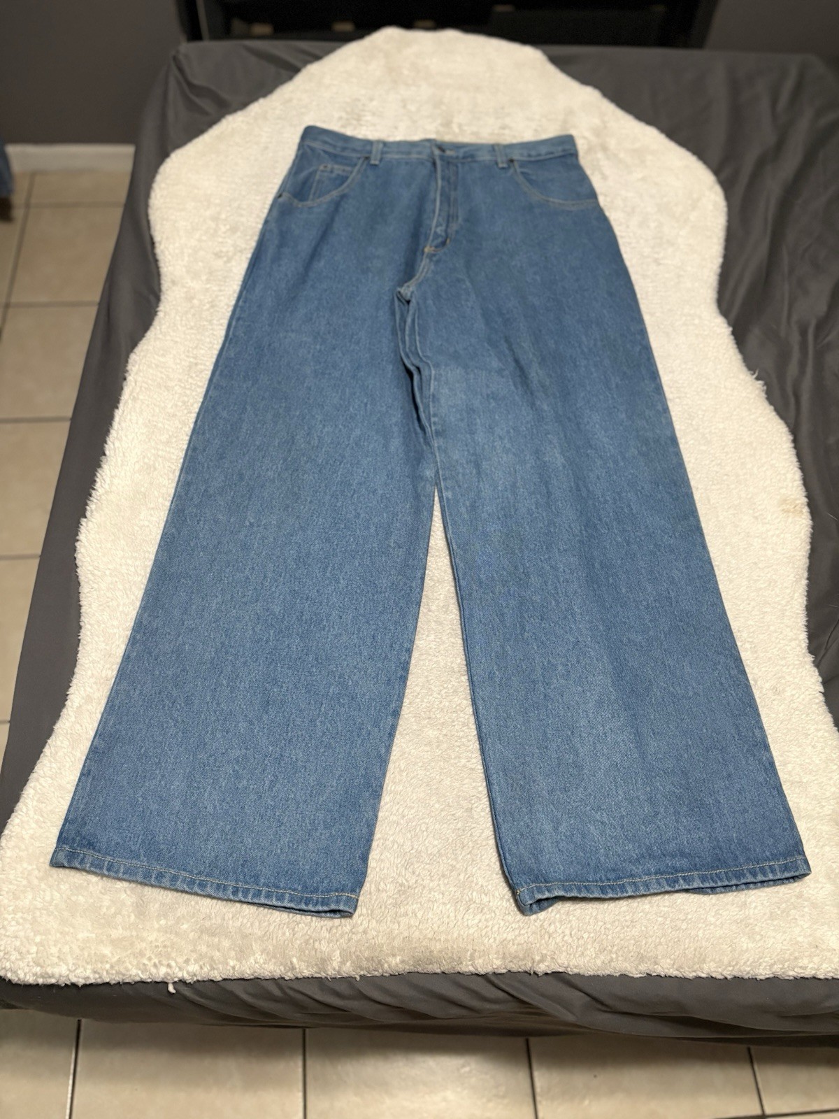 Vintage Solo Semore Mens 36x32 Blue Wide Leg Baggy Skater Denim USA 90s Vintage Solo Semore Mens 36x32 Blue Wide Leg Baggy Skater Denim USA 90s