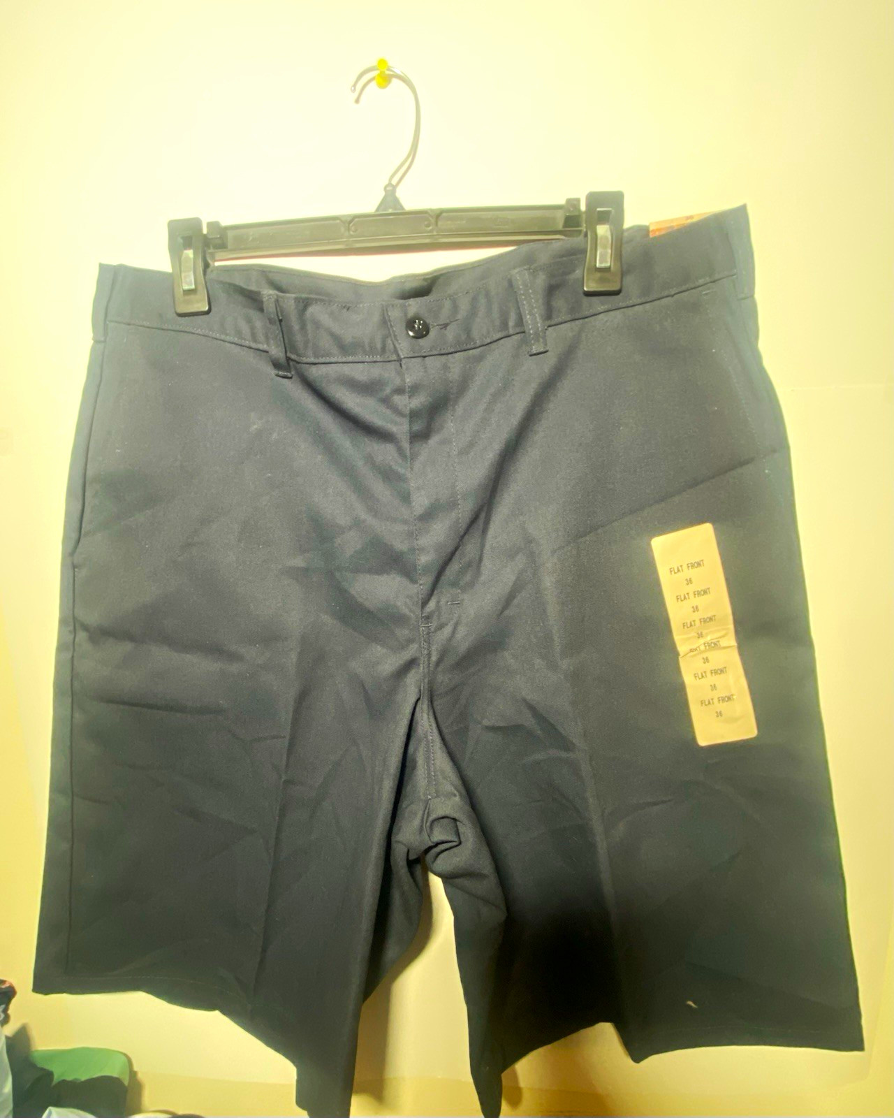 Dickies Men’s Navy Work Shorts Size 36 Flat Front Solid inseam 15”
