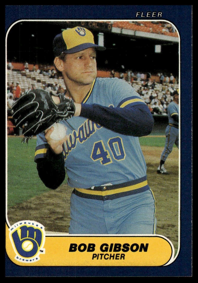 1986 Fleer #488 Bob Gibson