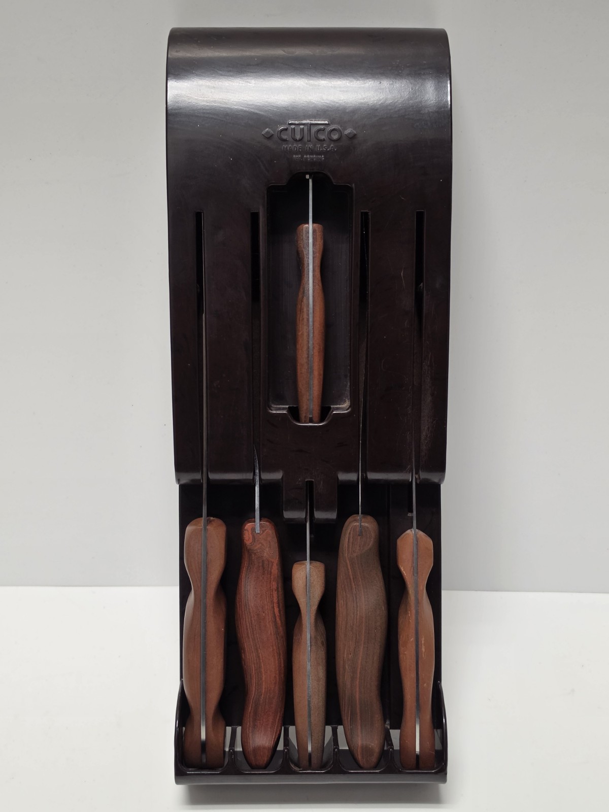 Vintage Cutco 6 Piece Knife Set w/ Wall-Mount Holder 20,21,22,23, 26 And 28 Read