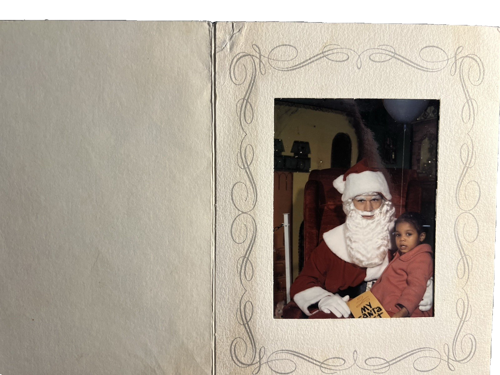 JANET JACKSON TRULY ONE-OF-A-KIND PERSONALLY OWNED CHILDHOOD PHOTO W/SANTA