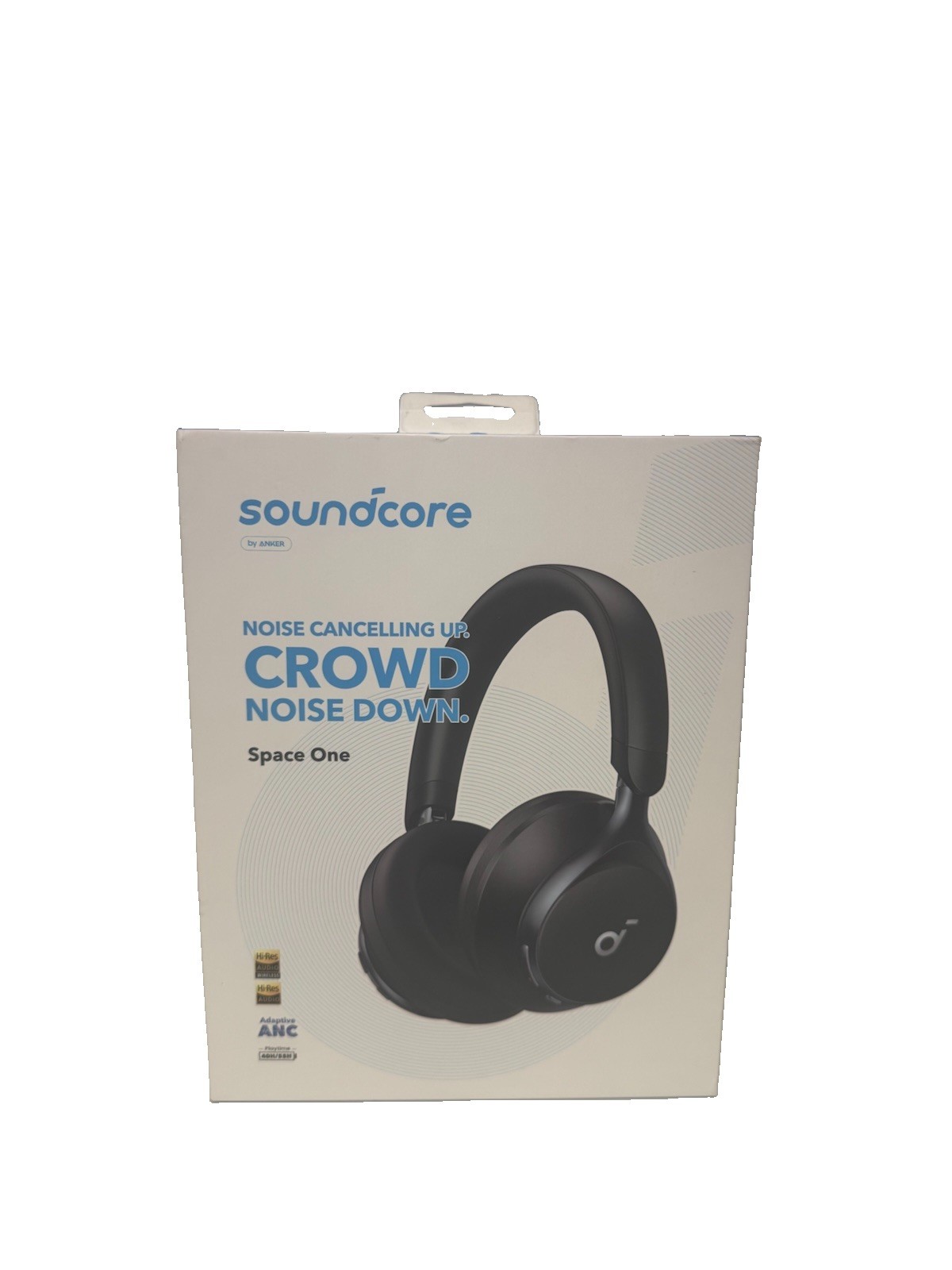Soundcore by Anker Space One Wireless Noise Cancelling On-Ear Headphones Black Soundcore by Anker Space One Wireless Noise Cancelling On-Ear Headphones Black