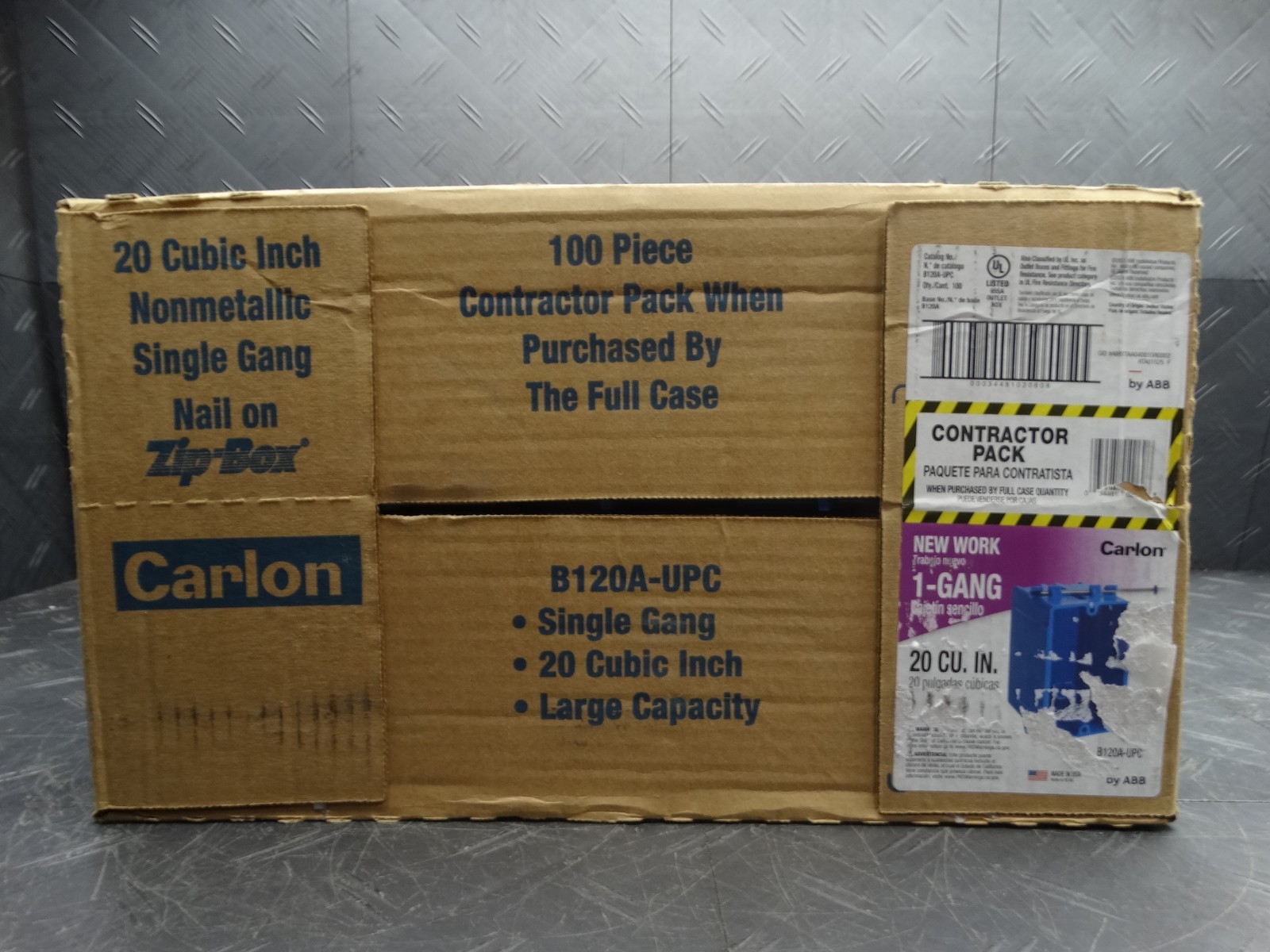 Carlon Electrical PVC 1-Gang 20 cu. in. Electrical Outlet Box (Case of 100) Carlon Electrical PVC 1-Gang 20 cu. in. Electrical Outlet Box (Case of 100)