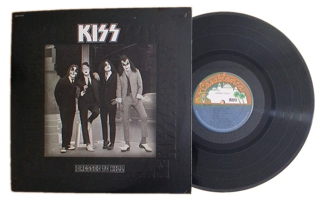 1975 Kiss Dressed To Kill [First Pressing] Near Mint Blue Bogart Record Vinyl LP