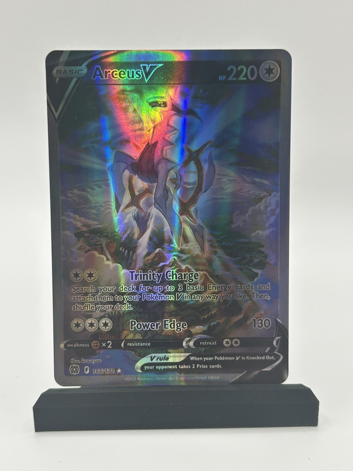 Pokémon Arceus V Full Art Ultra Rare Holo Swsh09: Brilliant Stars 166/172 220 HP