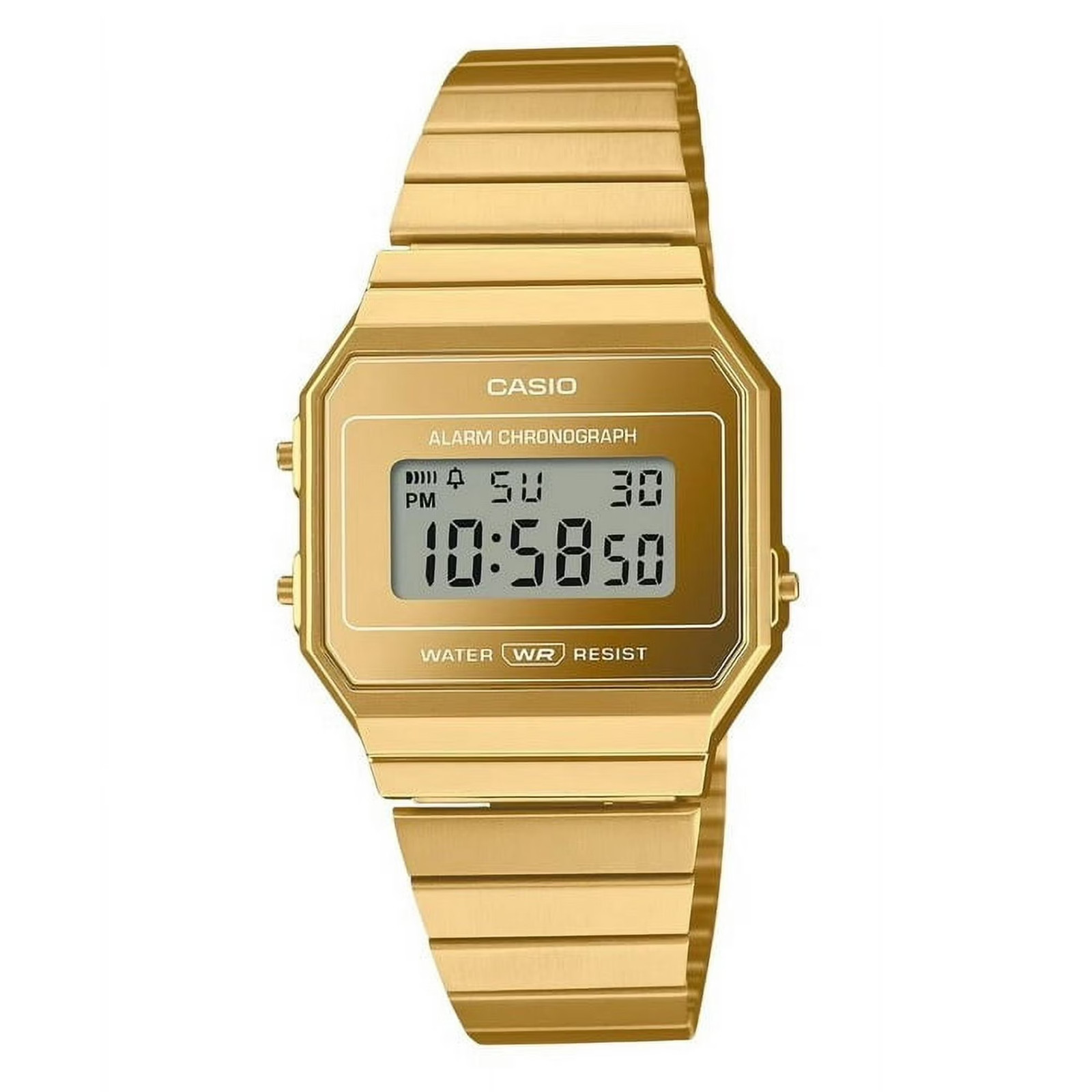 Casio Vintage Collection 35.5mm Gold Tone Stainless Steel Watch A700WEVG-9AVT Casio Vintage Collection 35.5mm Gold Tone Stainless Steel Watch A700WEVG-9AVT
